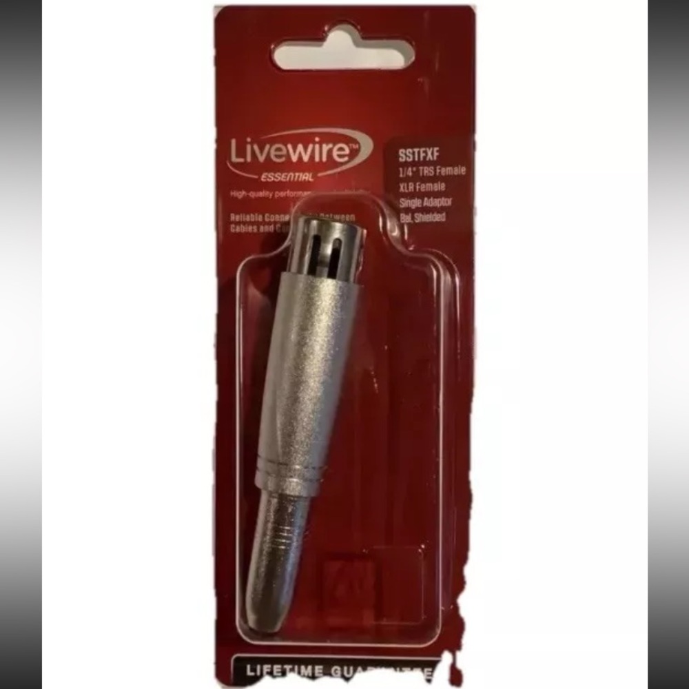 💜 Livewire Essential Adapter 1/4" TRS Female to
XLR Female Sealed New